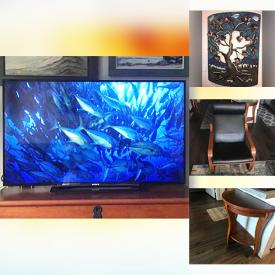 MaxSold Auction: This online auction features Leather Furniture, TV, Waterford Crystal, Metal Wall Art, Roman Seat, Area Rugs, Computer Gear, Small Kitchen Appliances, Pet Supplies and much more!