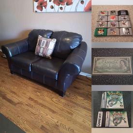 MaxSold Auction: This online auction features Leather Furniture, Sports Equipment, Floor Speakers, Combo Pool Table, Video Game Systems, Video Games, Coins, Chest Freezer, Printer, Comics and much more!