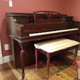 MaxSold Auction: This online auction features Janssen Upright Piano, Cisco Card Table, Decorative, Art, Mats and Frames, Entertaining Items, Coffee Table, Candles and More, Vintage Ladies Clothing, DVD Collection and much more!