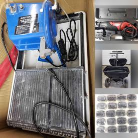 MaxSold Auction: This online auction features New in Box Items such as Levels, Paint Rollers, Ratchets, Finishing Nails, Sawzall, Nailer, Flood Lights, Drill Bits, Hand Truck Trolley, Snow Scoop and much more!