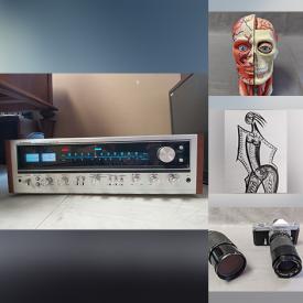 MaxSold Auction: This online auction features Artworks, Vintage Vinyl, Pioneer Receiver, Antique and Vintage Cameras, JVC Turntable, Indigenous Pottery and much more!