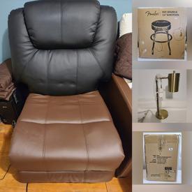 MaxSold Auction: This online auction features many new-in-box furniture pieces, and household items including chairs, coffee tables, light fixtures, area rugs, outdoor firepit, patio umbrella, bedding and sheet sets. Also featured is pet equipment including a pet booster seat, collapsible crate, self-cleaning litter box and much more!