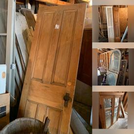 MaxSold Auction: This online auction features the contents of shed including Antique hutch top, antique windows, antique doors with crystal handles, antique baseboards, kitchen cupboard unit, cedar mulch, sand bucket, futon frame, paint equipment, landscaping bricks, antique hardware and much more!