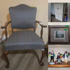 MaxSold Auction: This online auction features furniture such as a storage cupboard, vintage side table, occasional table, vintage chair, hope chest and more, rugs, Kitchenaid stand mixer, pie rack, kitchenware, gingerbread clock, lamps, Royal Doulton, Bunnykins, framed art, vacuums and much more!