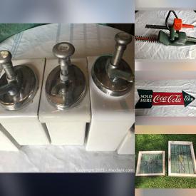 MaxSold Auction: This online auction features Sewing Machine, Yard Tools, Metal Signs, Vintage Camera, Vintage Door Hardware, Fishing Gear, Vintage Tools, Duck Decoys, Coins & Banknotes, Moorcroft, Costume Jewelry, Vintage Lead Glass Windows, Vintage Toys and much more!