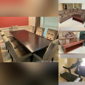 MaxSold Auction: This online auction features Queen Beds, Treadmill, Sectional Sofa, Persian Rug, Dining Room Table, Board Games, Outdoor Furniture and much more!