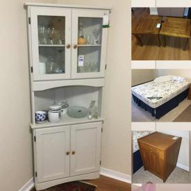 MaxSold Auction: This online auction features fine china, Royal Albert, furniture such as Teak nightstand, pine bed frames, cabinets, side tables, and Palliser armchair, small kitchen appliances, area rugs, glassware, costume jewelry, lighting, original watercolours, CDs, DVDs, dishware and much more!