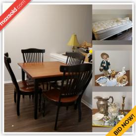 MaxSold Auction: This online auction features coffee maker, candle holder, bathe items, hair care, skincare product, linens, wall arts, household decors, artificial flowers, lanterns, mirror trays, medical supplies, Christmas decors and ornaments and much more!