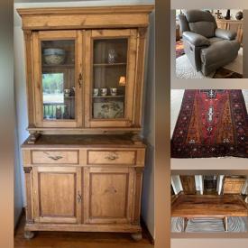 MaxSold Auction: This online auction features Teak Dining Table, Leather Furniture, Office Chairs, Oriental Wool Carpets, Contemporary Carpets, Floor & Table Lamps, Art Glass, Caravaggio Prints, Art Pottery, Small Kitchen Appliances and much more!