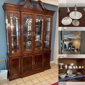 MaxSold Auction: This online auction features sterling silver, silver plate, Lenox, 30” Insignia TV, Blu-ray player, Dell PC, Heritage hutch, Ethan Allen sideboard, media cabinets, handbags, Christmas decor, glassware, lamps, wall art, small kitchen appliances and much more!