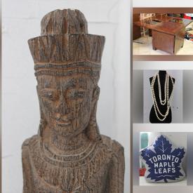 MaxSold Auction: This online auction features Area Rug, Wood Carvings, Sports Jerseys, DVDs, Art Glass, Vintage Costume Jewelry, Star Wars Collectibles, MCM Pottery, Games, Vintage Children's Books, Coffee Table Books, Vintage Dresses, NWT Women's Clothing and much more!