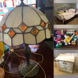 MaxSold Auction: This online auction features furniture, Toys, M&M figurines, scatter rugs, metal daybed, printer, 4 poster bed, pet supplies, bicycle, commercial vents and much more!