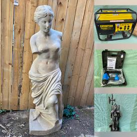 MaxSold Auction: This online auction features Garden Tools, Power Tools, Air Compressor, Art Glass, Vintage Duck Decoys, Jewelry, Owl Collection, Life Size Greek Statues, Stamps, Coffee Table Books, Art Pottery, Collectible Teacups, Coins, Generator, and much more!