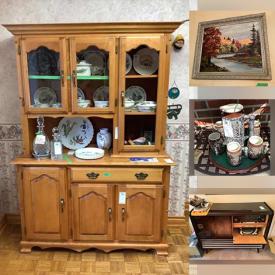 MaxSold Auction: This online auction features Vintage Patio Set, Vases, Bookcase, Vacuum, Art, Prints, Collectible Spoons, Fine China, Telefunken Vintage Stereo, Sewing Machine, China Cabinet, Microwave &Toaster, TV and much more!