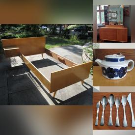 MaxSold Auction: This online auction features Pyrex, MCM Furniture, MCM Glassware, Carved stone figures, Statues, Lefton Pixie Jars, Art Deco Barware, Kitchenware, Books, Kitchen Appliances, Wood Carvings and bowls, Nippon, Teak, FITBIT, Perfume and much more.