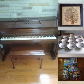 MaxSold Auction: This online auction features Mozart piano, crystal ware, Portmeirion china, dishware, women’s footwear, wall art, books on business and leadership, DVDs and much more!