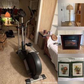 MaxSold Auction: This online auction features Framed Wall Art, Small Kitchen Appliances, Sea Life Decor, Cardinal Decor, Baskets, Craft Supplies, Elliptical Machine, Antique Secretary, Snorkel Gear, Watches, TV and much more!