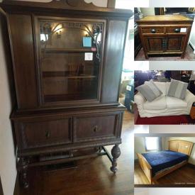 MaxSold Auction: This online auction features Antique Furniture, Art Deco Metal Light Fixtures, Portable Dishwashers, TV, Kitchen Workstations, Yard Tools, Area Rugs, Men's Clothing, Aerial Yoga Hammock, BBQ Grill, Smoker, Shade Structures, Small Kitchen Appliances, Golf Clubs and much more!