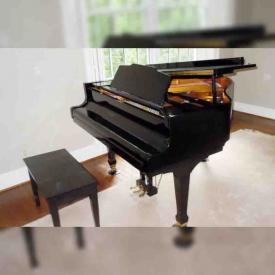 MaxSold Auction: This online auction features Weber Baby Grand Piano, Mahogany Dining Room Table With 2 Leaves, Spode "Wicker Dale" China, Large Upholstered Armchair, Beatles and Rolling Stones Vinyl Records & More, Vintage Photography Equipment and much more!