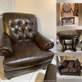 MaxSold Auction: This online auction features Loveseats, Bedframe, End Table, Dresser, Mirrors and much more!