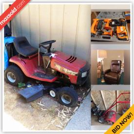 MaxSold Auction: This online auction features Acrosonic piano, Char-Broil BBQ, furniture such as Broyhill sofa and loveseat, armoire, and bed, electronics such as Palm Pilot, Asus tablet, and HP printer, lawn care equipment such as Murray riding mower, Ryobi trimmer, Mantis rototiller, and manual tools, power tools such as Buffalo table saw, reciprocating saw, and circular saw, appliances such as GE refrigerator, sporting equipment such as Citation bicycle and much more!
