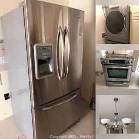 MaxSold Auction: This online auction features appliances such as a Miele dishwasher, Kitchenaid oven, Maytag fridge and more, light fixtures, Whirlpool dryer, laundry sink, vanity and much more!