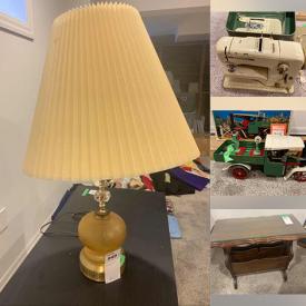 MaxSold Auction: This online auction features globe and games, cards, games, puzzles, Bernina sewing machine, Mamod steam wagon, three-panel bamboo divider, lamp and stand, storage, brass planters, tools, cabinet, Mikasa crystal bowl, Spode, prints, radios, Christmas decor and much more!