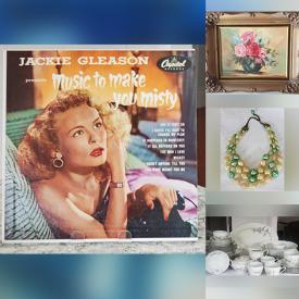 MaxSold Auction: This online auction features Art Glass, Vintage Costume Jewelry, Vintage Shoe Clips, Teacups, "Thirty-one" Brand Items, LPs, Alkaso Rugs, Vintage Marionettes, Fitness Equipment, Vintage Evening Bags and much more!