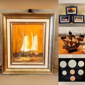 MaxSold Auction: This online auction features Framed Wall Art, Metal Signs, Small Kitchen Appliances, Collector Plates, Art Glass, Wood Carving, Vintage Perfume Dispenser, Coins & Banknotes, John Nelson Prints, Jewelry, Board Games, Comics, NIB Ulu Knife, and much more!!