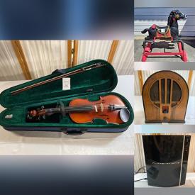 MaxSold Auction: This online auction features Stereo Components, Video Game Systems, NASA Memorabilia, Area Rugs, Original Artwork, Musical Instruments, Yarn, Power Tool, Toys, Rocking Horse, Games, Stroller, Craft Kits, Tabletop Foosball, Cameras, Computer Gear and much more!