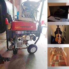 MaxSold Auction: This online auction features Troy-Bilt generator, furniture such as futon, corner desk, loveseat, and computer chairs, sporting equipment such as skateboards, helmet and gloves, décor such as area rugs and framed wall art, outdoor furniture such as patio table, patio chair, lounge chairs, and birdbath, musical equipment such as acoustic guitar, Evette flute, and ukulele, electronics such as Samsung tablet, vintage Seeburg jukebox, TCL TV, and Sharp TV, collectibles such as signed books and anthologies of The Sandman and much more!