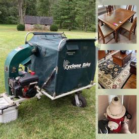 MaxSold Auction: This online auction features furniture such as Bassett sofa, leather sofas, sideboard, dining tables, and chairs, décor such as Safavia area rug, ceramics, and wall art, yard tools such as Enduro cyclone rake, Stihl chainsaw, and Toro snowblower, exercise equipment such as NordicTrack treadmill and Pilates table and much more!