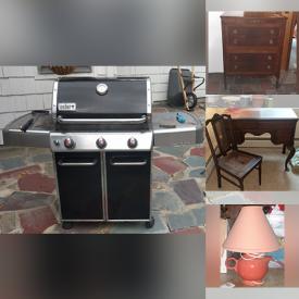 MaxSold Auction: This online auction features Guitar, Lawn Mower, Gas BBQ Grill, Dog Crate, Metal Trundle Bed, Patio Furniture, Limoges Dishware, DVDs, Peddle Exerciser, Window AC, David Winter Cottages, Power & Hand Tools, Pneumatic Tools, Spode Snow Globe, Circulation Restrainer, Elliptical, Sporting Goods, Games, Puzzles, Clarinet, Small Kitchen Appliances and much more!