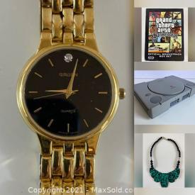 MaxSold Auction: This online auction features a Gold watch, Gold & Sterling jewelry, Rare Magic the Gathering cards, 1990's & Sci-fi trading cards, Pogs, Video Games, Consoles and components, vintage Nintendo, Comic books including Bone, Eek, Boof, X-Men, Marvel superheroes, Venom Spawn, and more, HO scale trains & accessories, Office supplies, Computer Equipment and Components, Home Electronics & Tech Gadgets, Nostalgic Toys & Games, Sporting goods & gear, Stereo Equipment & Components, Aquarium supplies and much more!