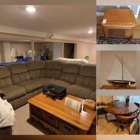 MaxSold Auction: This online auction features Outdoor patio furniture, Kitchenware, Sectional Sofa, Bicycles, Dressers, Bed Sets, Desks, Lamps, BOSE, Electronics, Guitar, Snow Blower and much more.