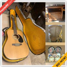 MaxSold Auction: This online auction features cabinets, electronic vacuum cleaners, Christmas decors, home ornaments, kitchenware, guitars, costume jewelry, bathroom accessories, shoes, clothes, printers, shelves and much more!