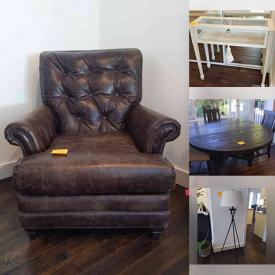 MaxSold Auction: This online action features Vintage Furniture, Artwork, Sofa, Office Supplies, Display case, Ceramics, Pottery, Kitchen Appliances, Coffee Tables, Lamps, Dining Table and Chairs, Electronics and much more.