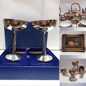 MaxSold Auction: This online auction features Seraphim Classics Angels, Vintage Signed Lithograph Japanese Tea Set, Pig Collection, Cameras, Signed Oil on Canvas Paintings, Vintage Jewelry, MCM Bedroom Set and much more!