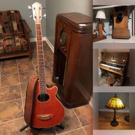 MaxSold Auction: This online auction features a Garden Fountain, Bass guitar, Leather furniture, Antique & Vintage Solid Wood Furniture, Bosson's figures, Vintage sewing machine, Swarovski animals, Wedgwood, Goebel, Royal Doulton, Boyd's, Homecare & Cleaning supplies, Hand Tools & Hardware, Office Furniture, Equipment & supplies, Outdoor Patio furniture, multi-cultural artwork, Antique radio, phone, brass, Piano, Pump Organ, Freezer, TVs, Workshop Power Tools & Equipment, Yard & Garden Grooming tools & Supplies and much more!