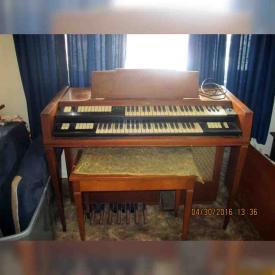 MaxSold Auction: This online auction features Conn Organ and stool, 2 Copper decor plates, Wooden carved art, Porcelain and ceramic figurines, Two face decor clock, JVC Tube Radio and phonograph, Zenith Long range radio, Oil paintings, Black Dragon and skull fogger/mister and much more!