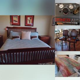 MaxSold Auction: This online auction features Patio Table set, Kitchenware, Furniture, Artwork, Carpets, Tools, Chests, Power Washer, Power Tools, Safe, Kitchenware and much more.