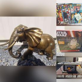 MaxSold Auction: This online auction features Brass Elephant, Animated Halloween Decorations, Fog Machine, Halloween Costumes, Table Saw, Scroll Saw, Toys, Dog Crate, Comics, Christmas Blow-Up Decoration, Angelina Waren Artwork and much more!