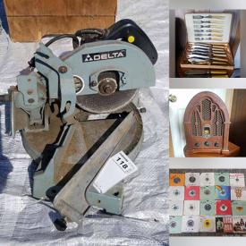 MaxSold Auction: This online auction features Hand Tools, 10k Gold Jewelry, Sterling Silver Jewelry, Nintendo DS, Telescope, Candy Vending Machines, Vintage and Antique Radios, Antique EXIT Globes, Royal Doulton, Fishing Reels, DISNEY Memorabilia, Antique Sterling flatware, Electronics, Sub Woofers, Furniture, Power Tools, Stained glass lamps, Records and much more.