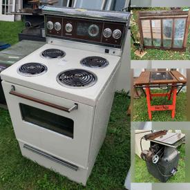 MaxSold Auction: This online auction features Garden Tools, Farm Machinery, Trailer, Push Mower, MCM Furniture, Lighting, Electronics, Milking Machine, Bicycles, Exercise, Sporting, Toys, Metal Detector, Building Materials, Farming Equipment, Cast Iron Stove and tons more.