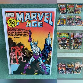 MaxSold Auction: This online auction features Vintage Comic Books such as Marvel Avengers, Fantastic Four, Conan The Barbarian, Dazzler, Luke Cage, What If, and DC Green Lantern, Captain Carrot, Men of War, Superman, and Vintage LPs and much more!