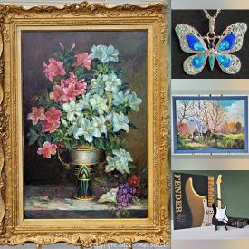 MaxSold Auction: This online auction features Satsuma Urn, New Fashion Costume Jewellery, Oil Paintings, Samuel Prout Lithographs, Fishing Gear, Simon Tookoome Seriagraphs, Art Books, Character Jugs, Watercolour Paintings and much more!