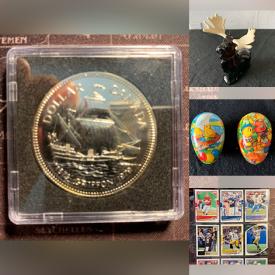 MaxSold Auction: This online auction features Silver Coins, Pottery, Ceramics, Statues, Figures, Artwork, Baseball cards, Carved Wood, Blue Jays Memorabilia, Kitchenware, Bottles, Rocks and Minerals, Media, Games, LEGO and much more.