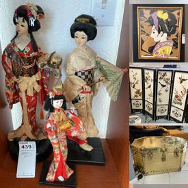 MaxSold Auction: This online auction features Mikasa China, TV, Japanese-inspired artwork, Asian Shelf Art, Bar Table, Geisha Figurine, Japanese Collector Plates, Furniture Disney Memorabilia and much more!