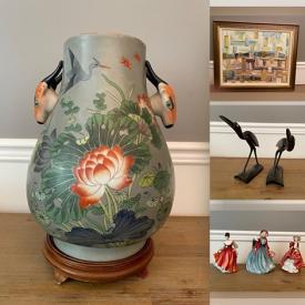 MaxSold Auction: This online auction features Chinese Vases, Inuit Stone Carvings, Wood Carvings, Art Glass, Royal Doulton Flambe Veined Dragon, Royal Doulton Figurines, Collectible Teacups, Reverse Glass Painted Paperweights, Trinket Boxes, Oil Paintings and much more!