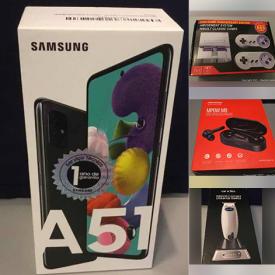 MaxSold Auction: This online auction features Open Box Items such as Tic Watch Pro, Samsung Phone, iPhones, FitBit, Drone, Security System, Car Jump Starter, Portable AC, Virtual Reality Set, Wireless Earbuds and much more!